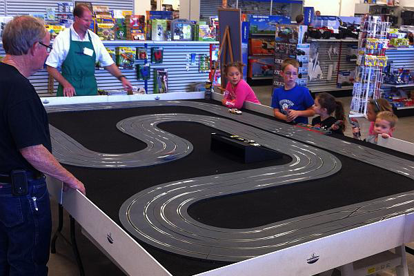 Slot car racing fun at Fundemonium Toys, Hobbies and Games