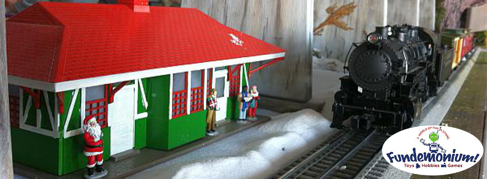 Christmas Train pulling into the station