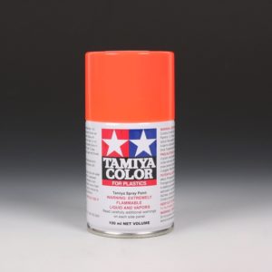 3 OZ TS36 SPRAY LACQUER FLUORESCENT RED TAM85036