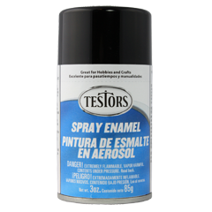 3 OZ SPRAY ENAMEL GLOSS BLACK TES1247T