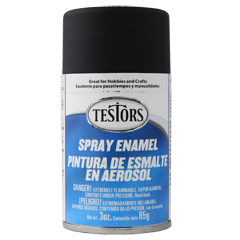 TES1249T Spray Flat Black 3 oz