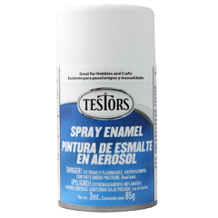 3 OZ SPRAY ENAMEL FLAT WHITE TES1258T