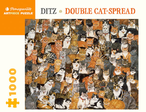 DITZ: DOUBLE CAT-SPREAD 1000 PIECE PUZZLE PGTAA997