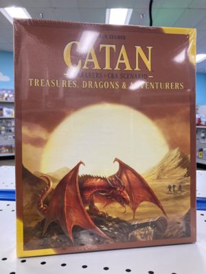 Catan Treasures Dragons and Adventures Game box