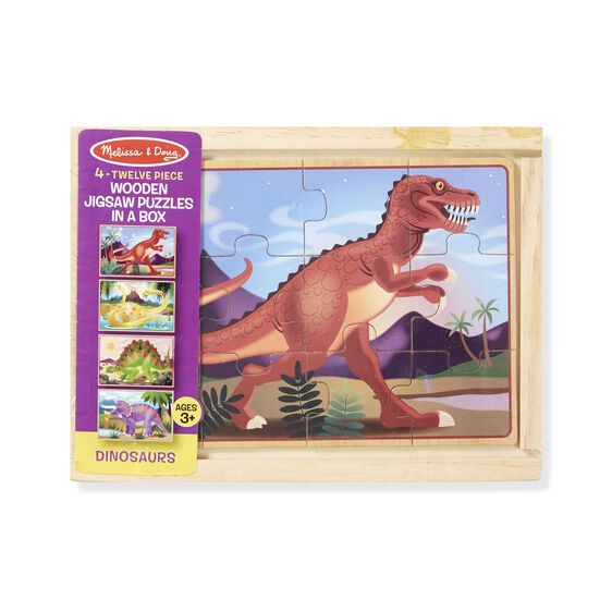 DINOSAURS PUZZLES IN A BOX (12) LCI3791