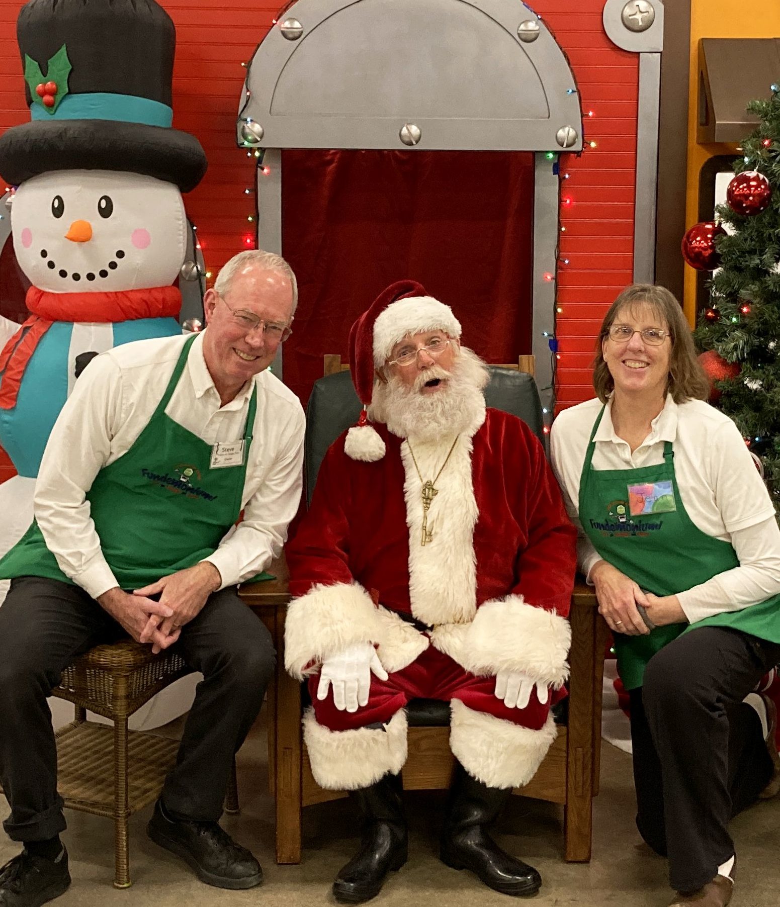 Steve and jean with Santa
