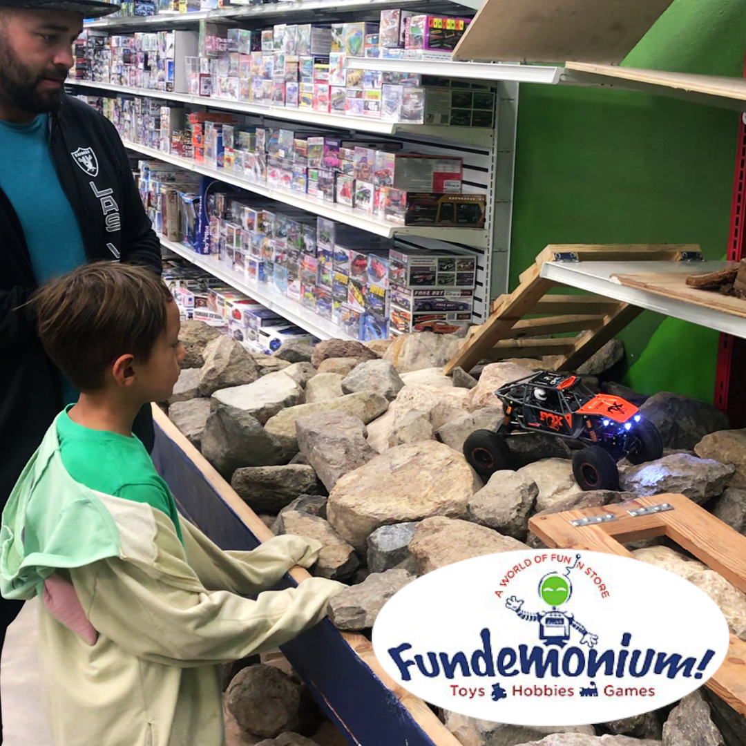 Dad-and-Son-indoor-RC-rock-crawling image